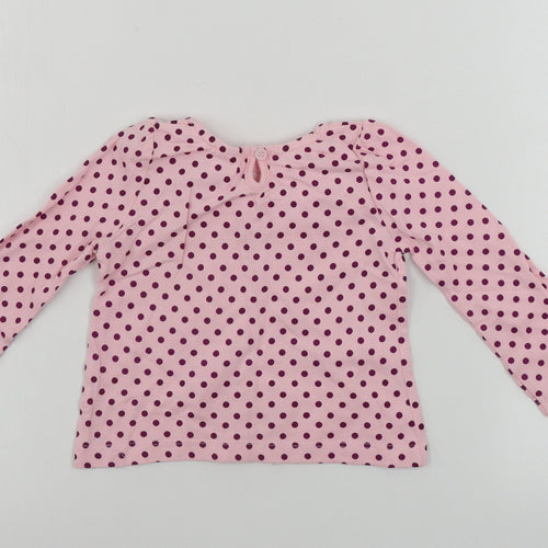 Mini Club   Pink Polka Dot  Basic T-Shirt Size 12-18 Months