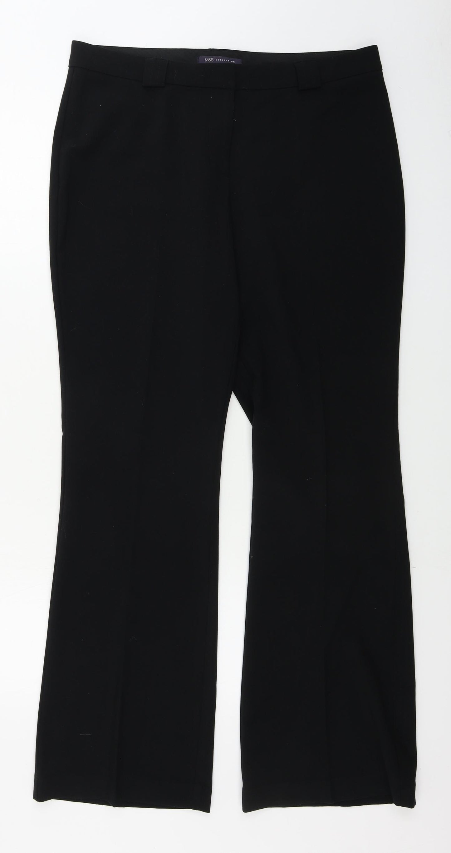Marks and Spencer  Womens Blue   Trousers  Size 14 L29 in