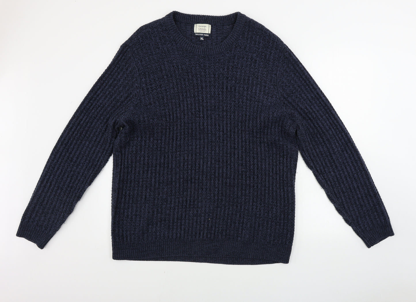 George  Mens Blue   Pullover Jumper Size XL