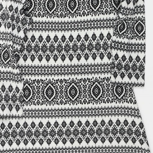 Peacocks  Womens Grey Geometric  A-Line  Size 14