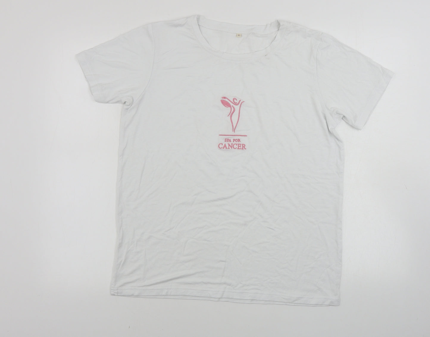 Preworn  Womens White   Basic T-Shirt Size M