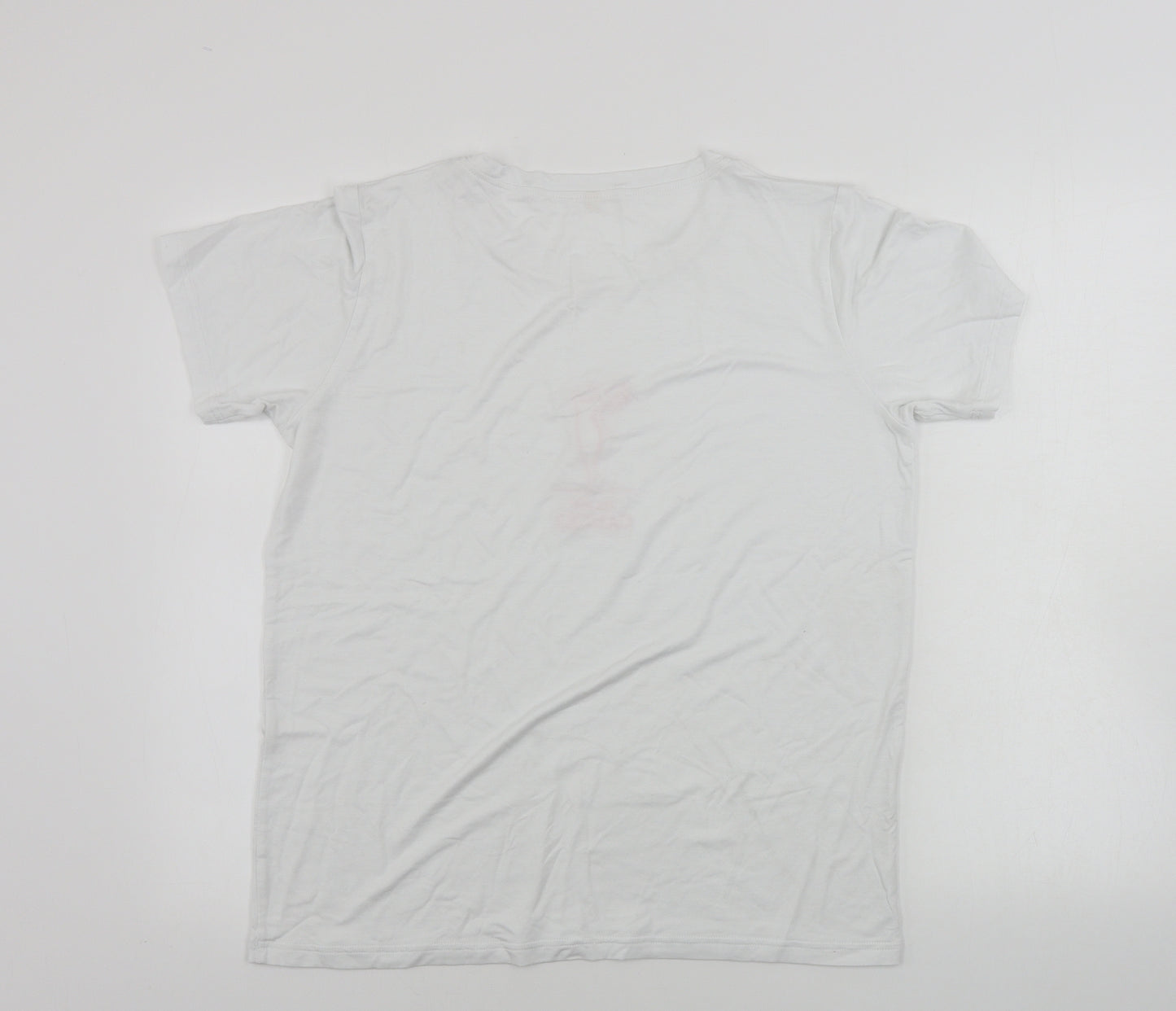 Preworn  Womens White   Basic T-Shirt Size M