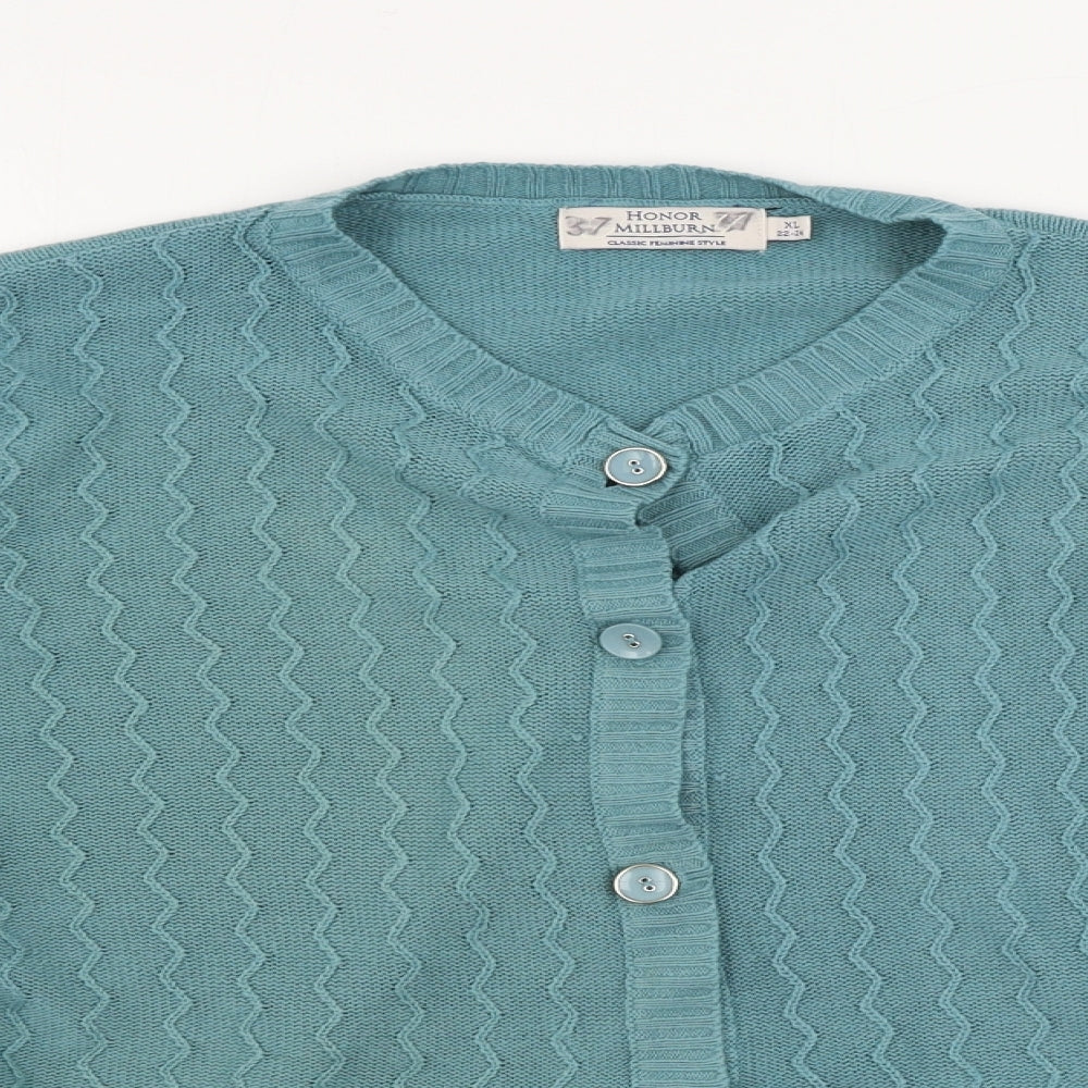 HONOUR MILLBURN     Womens Green   Cardigan Jumper Size XL