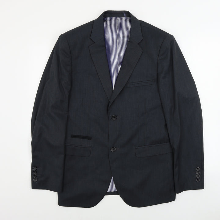 VOUET  Mens Grey Striped  Jacket Blazer Size 42