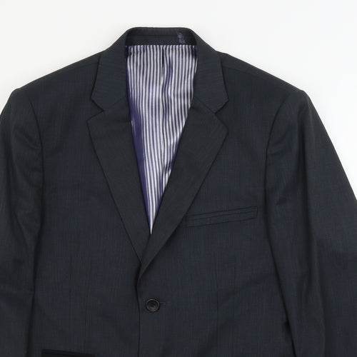 VOUET  Mens Grey Striped  Jacket Blazer Size 42