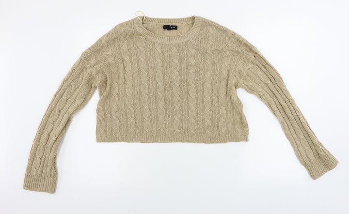 New Look Womens Brown Pullover Jumper Size M