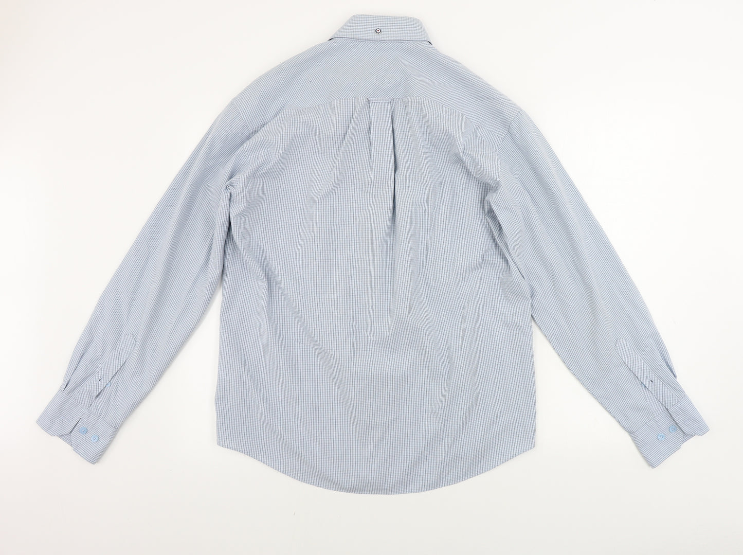 Ben Sherman  Mens Blue Check   Button-Up Size L