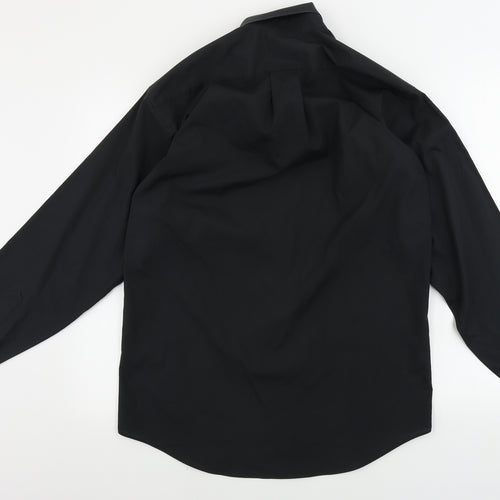 NEXT  Mens Black    Button-Up Size 15