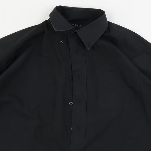 NEXT  Mens Black    Button-Up Size 15