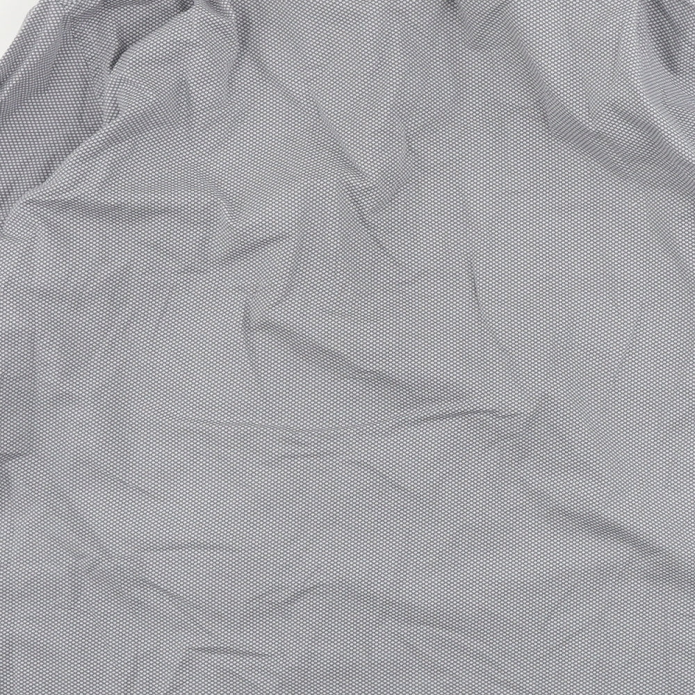 greenwoods     Mens Grey Geometric   Button-Up Size 16