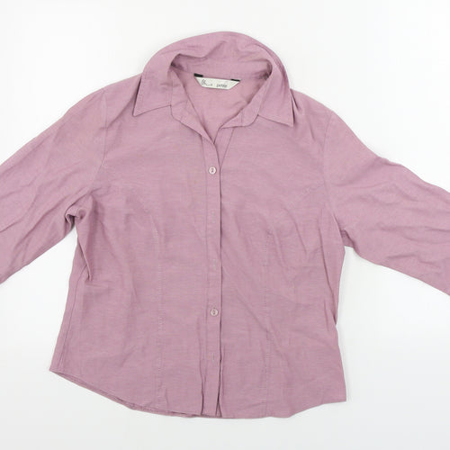 BHS  Womens Purple   Basic Button-Up Size 12