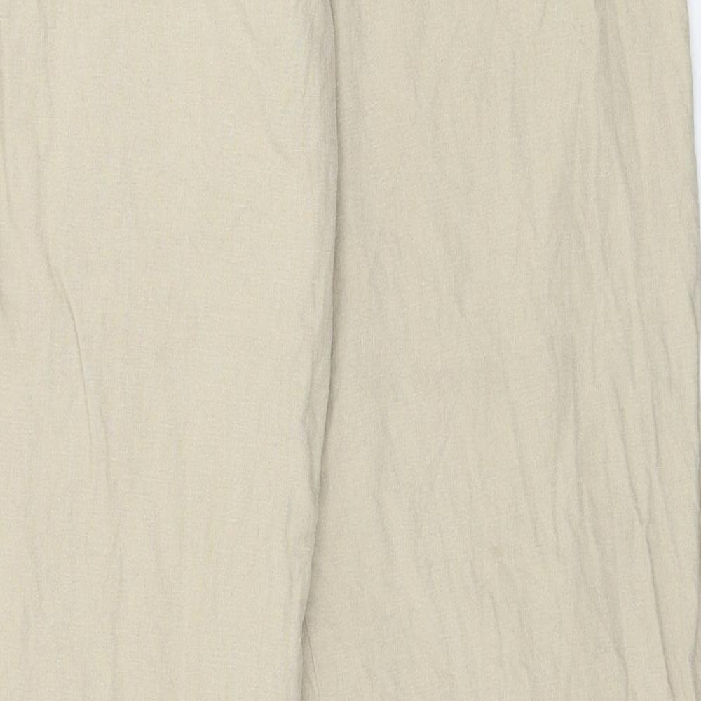 Dorothy Perkins Womens Beige   Trousers  Size 10 L27 in