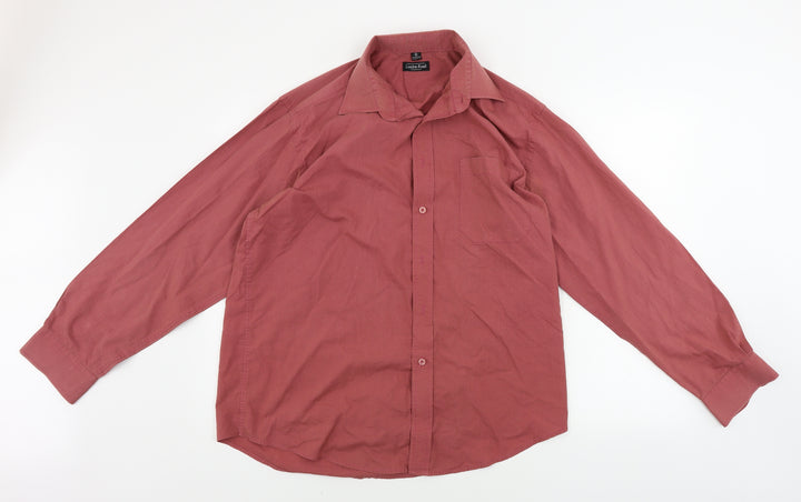 london road Mens Red Button-Up Size 16