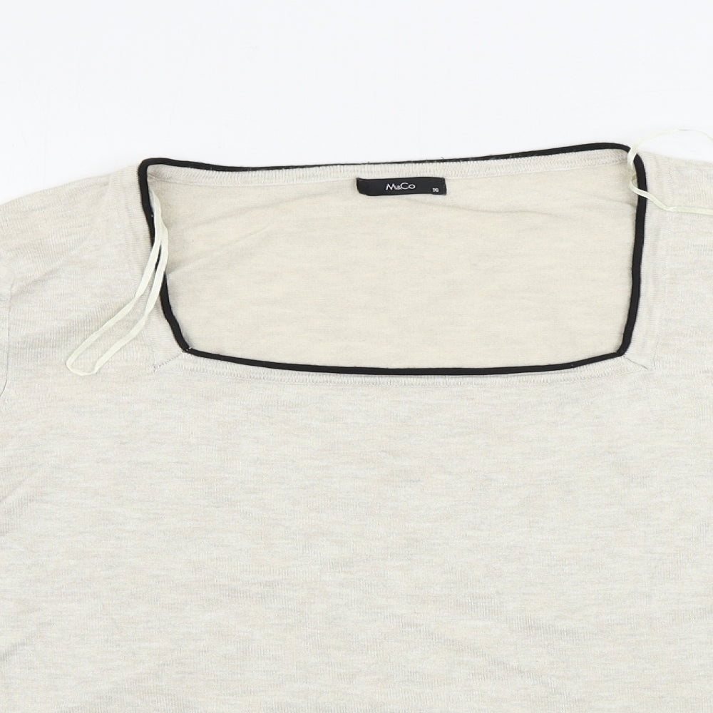 M&Co Womens Beige   Pullover Jumper Size 16