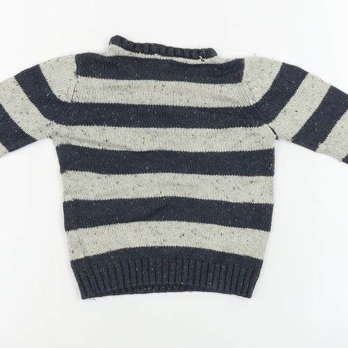 Matalan  Boys Beige Striped  Pullover Jumper Size 4-5 Years