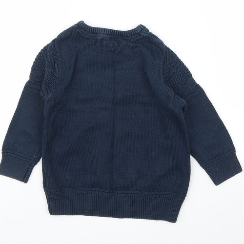 H&M Boys Blue   Pullover Jumper Size 3 Years