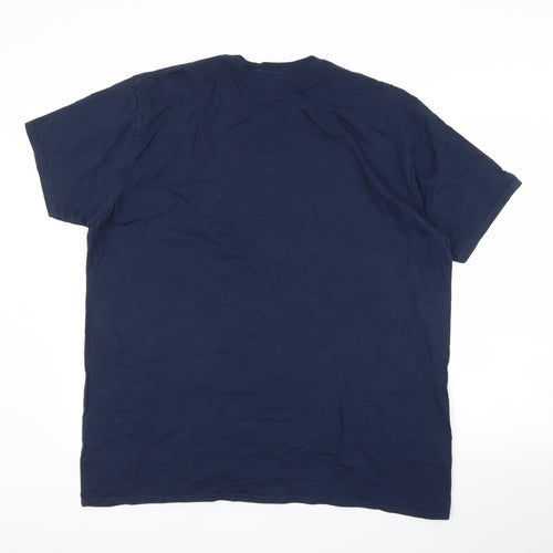 Gildan Mens Blue    T-Shirt Size 2XL