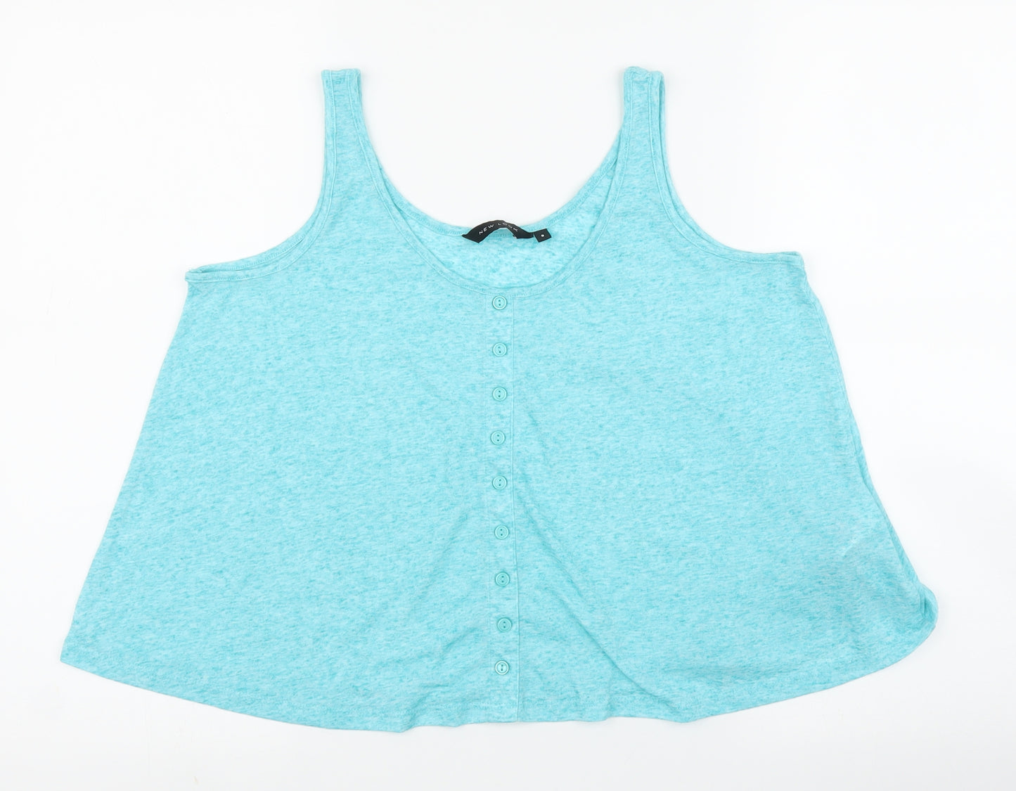 New Look Womens Blue   Cropped Tank Size 8