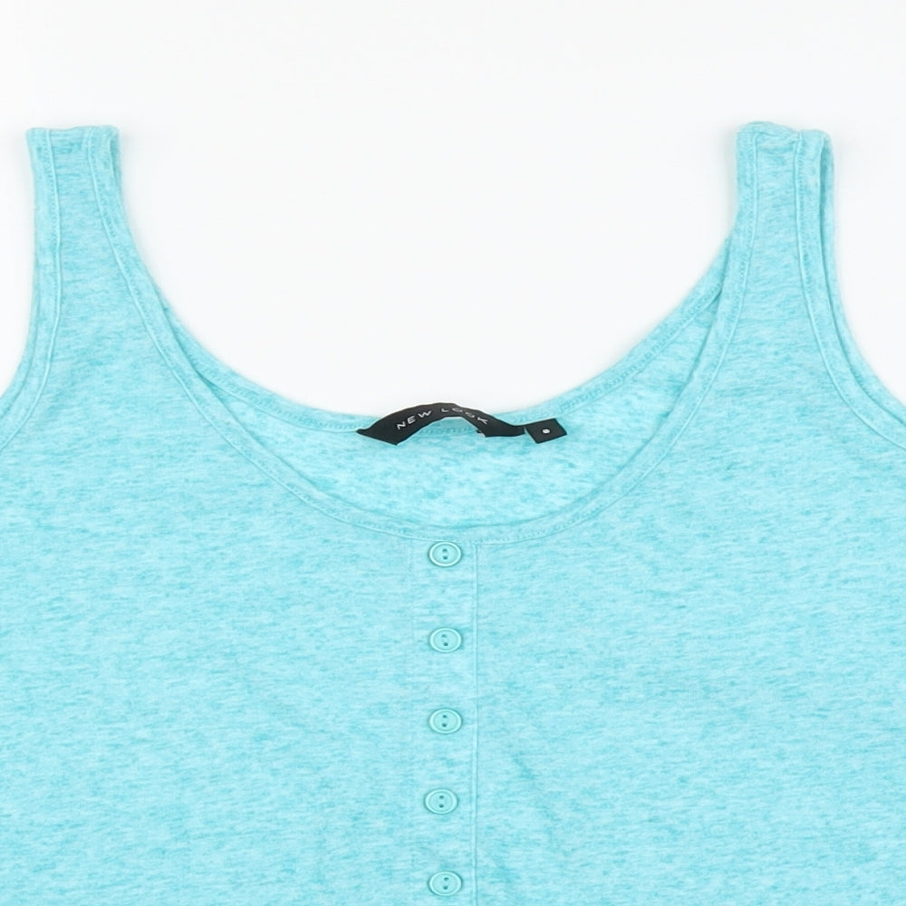 New Look Womens Blue   Cropped Tank Size 8