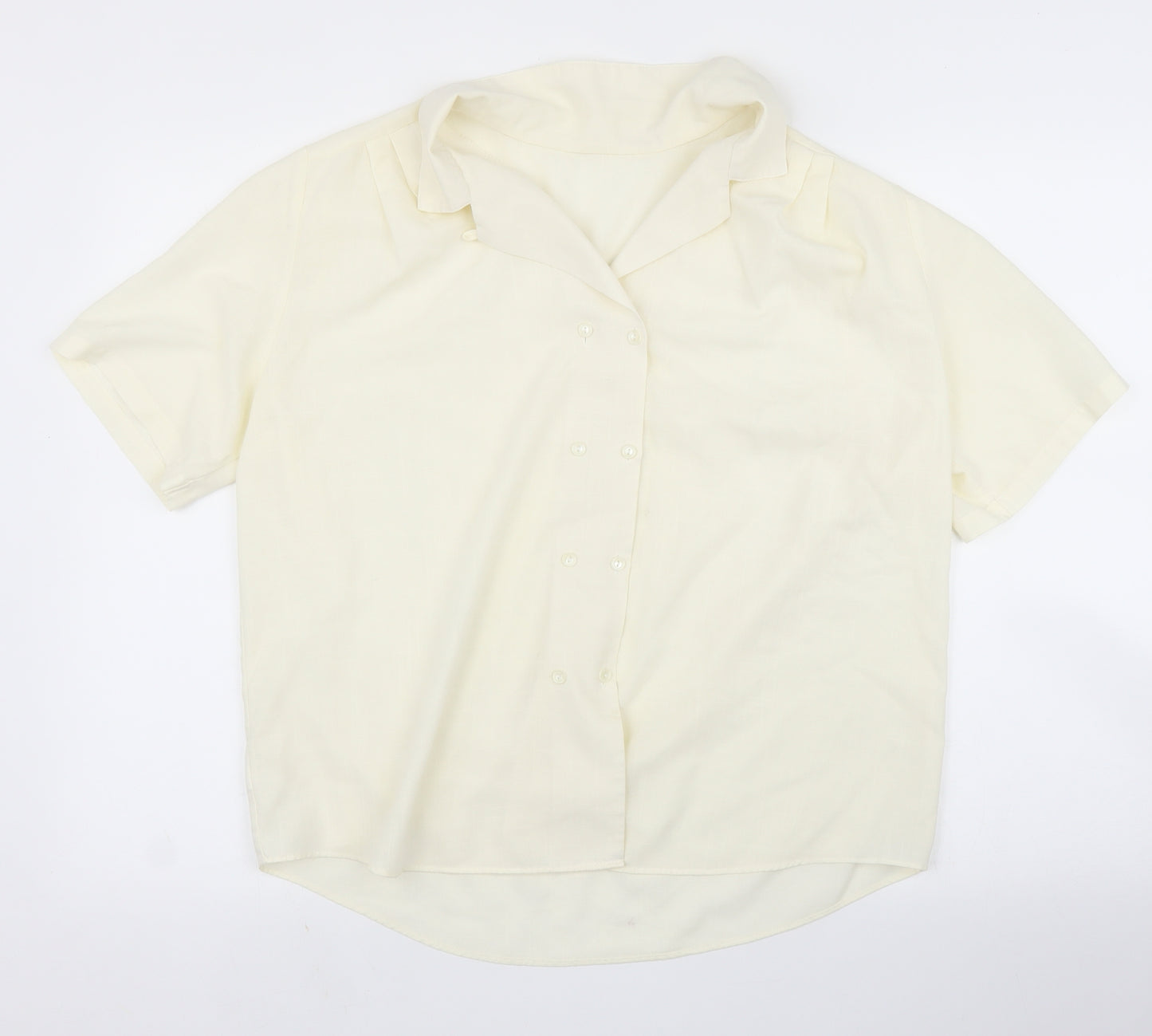 Preworn Womens Ivory   Basic Blouse Size L