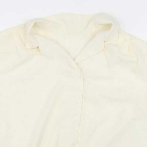 Preworn Womens Ivory   Basic Blouse Size L