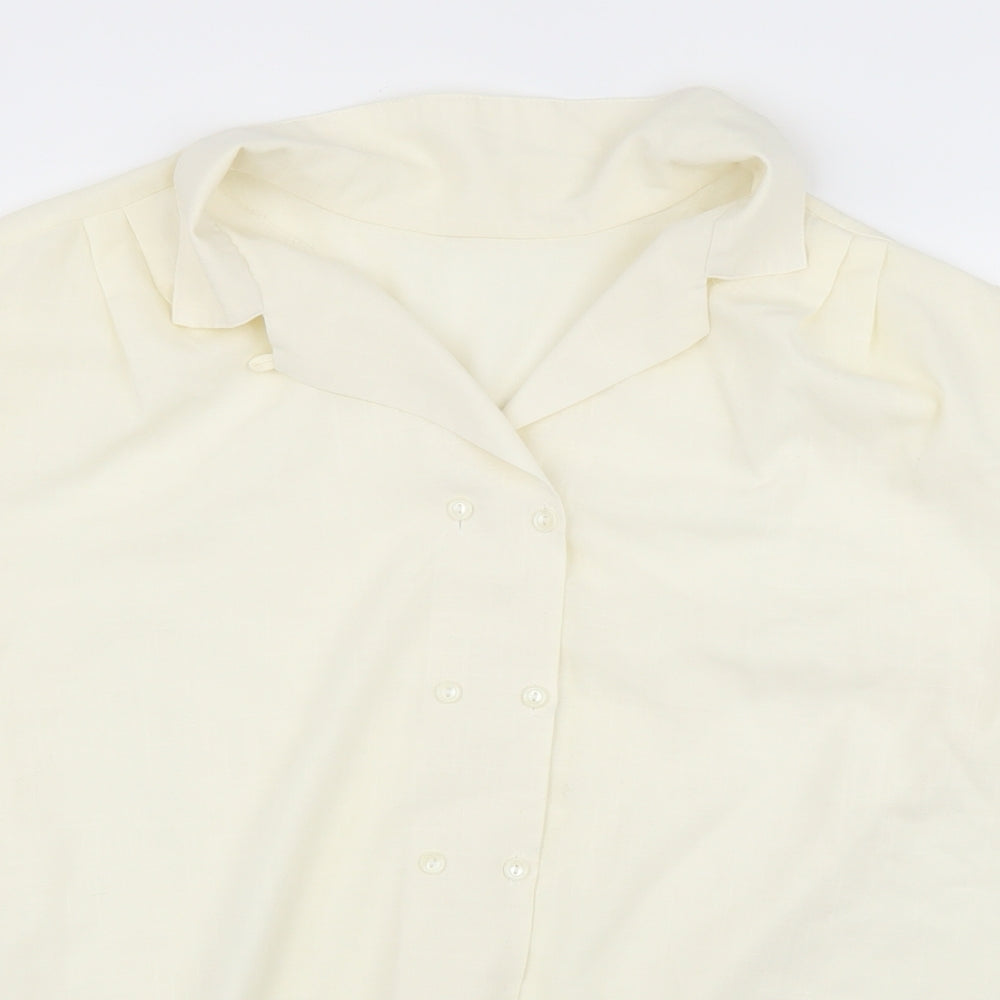 Preworn Womens Ivory   Basic Blouse Size L
