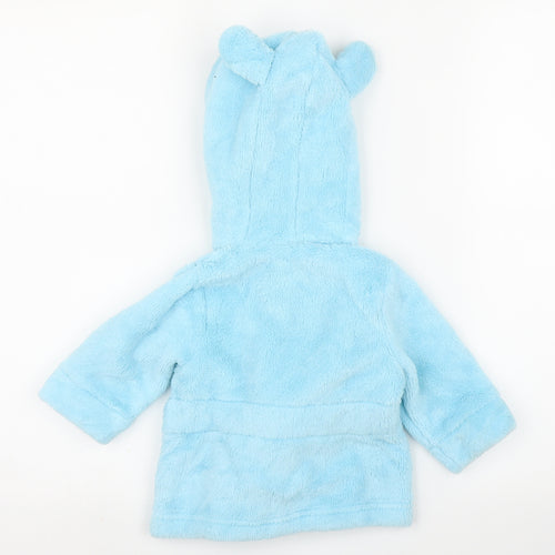 Studio Baby Boys Blue Solid  Chemise Robe Size 3-6 Months