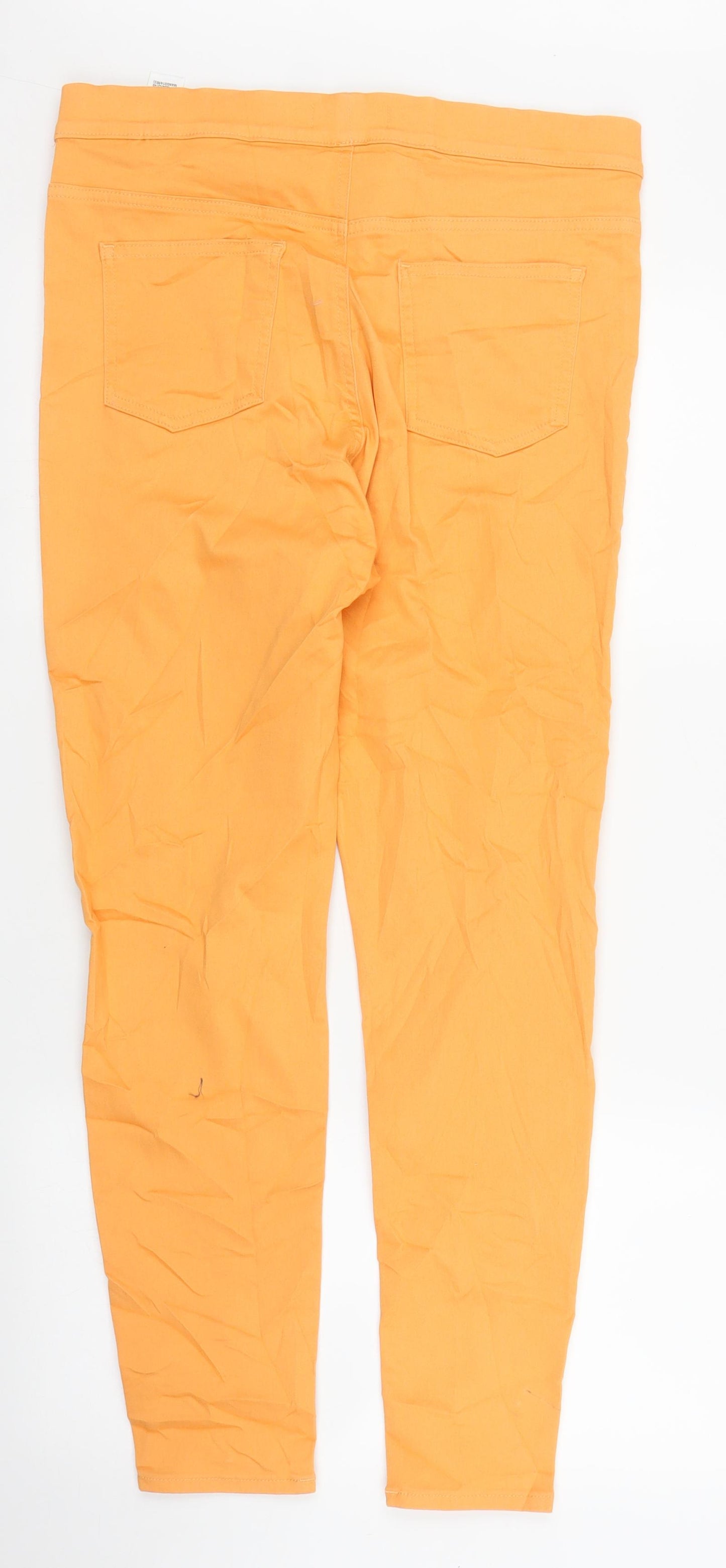 M&S Womens Orange   Jegging Jeans Size 14 L27 in