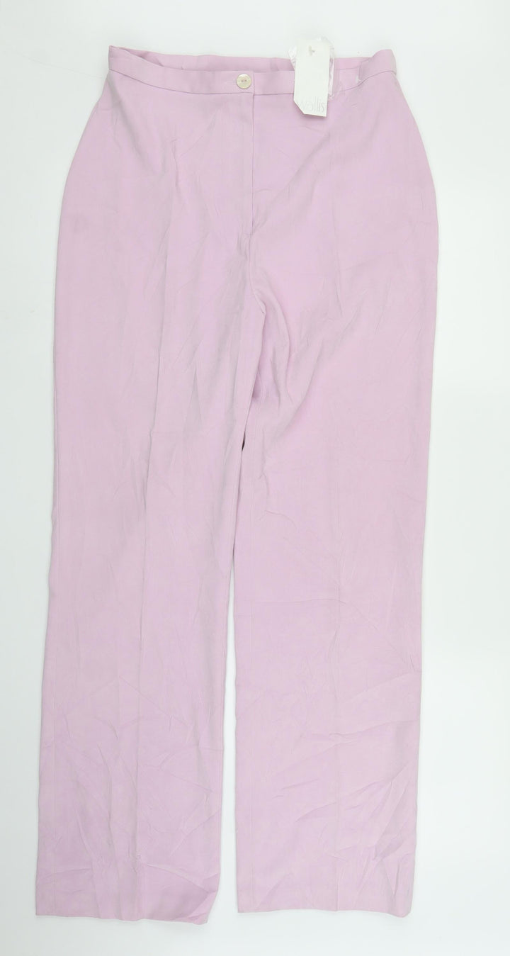 Wallis Womens Purple   Trousers  Size 14 L30 in