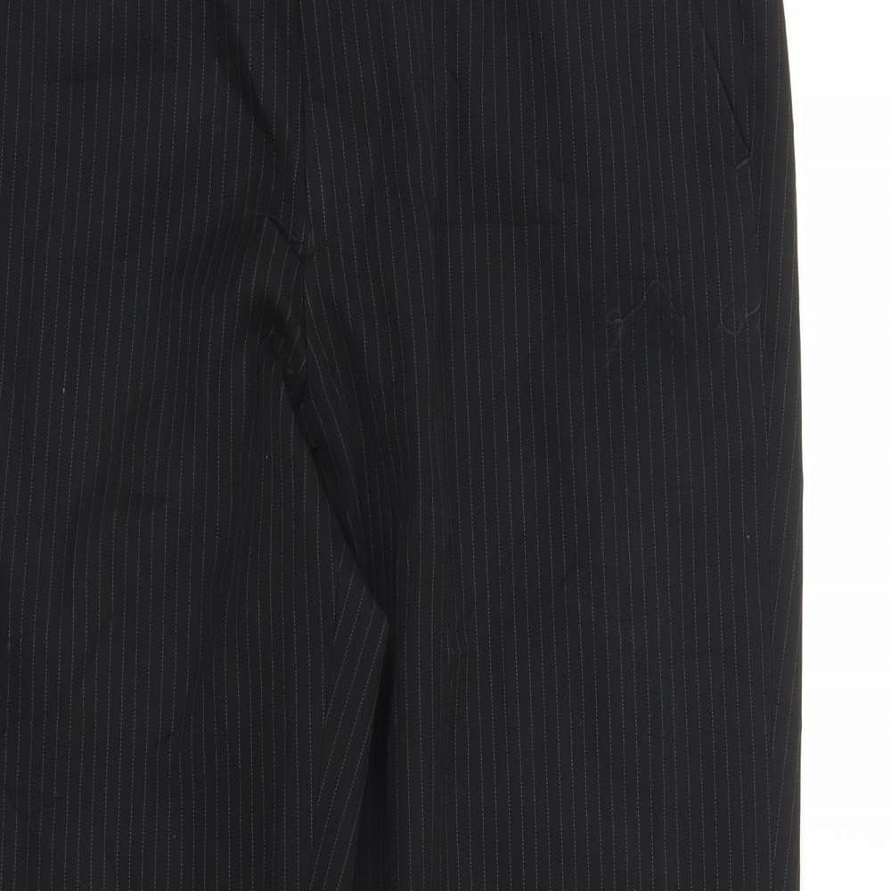 Matalan Mens Black Striped  Trousers  Size 30 in L27 in