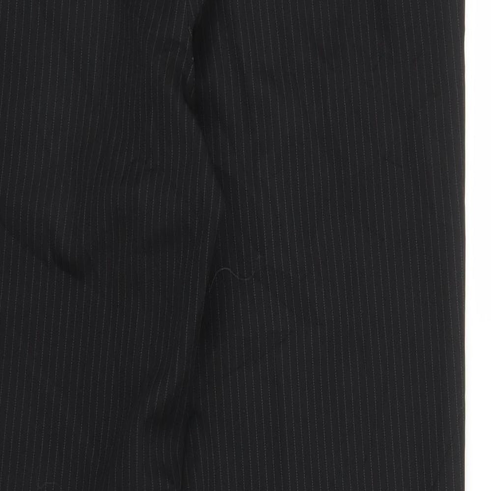 Matalan Mens Black Striped  Trousers  Size 30 in L27 in
