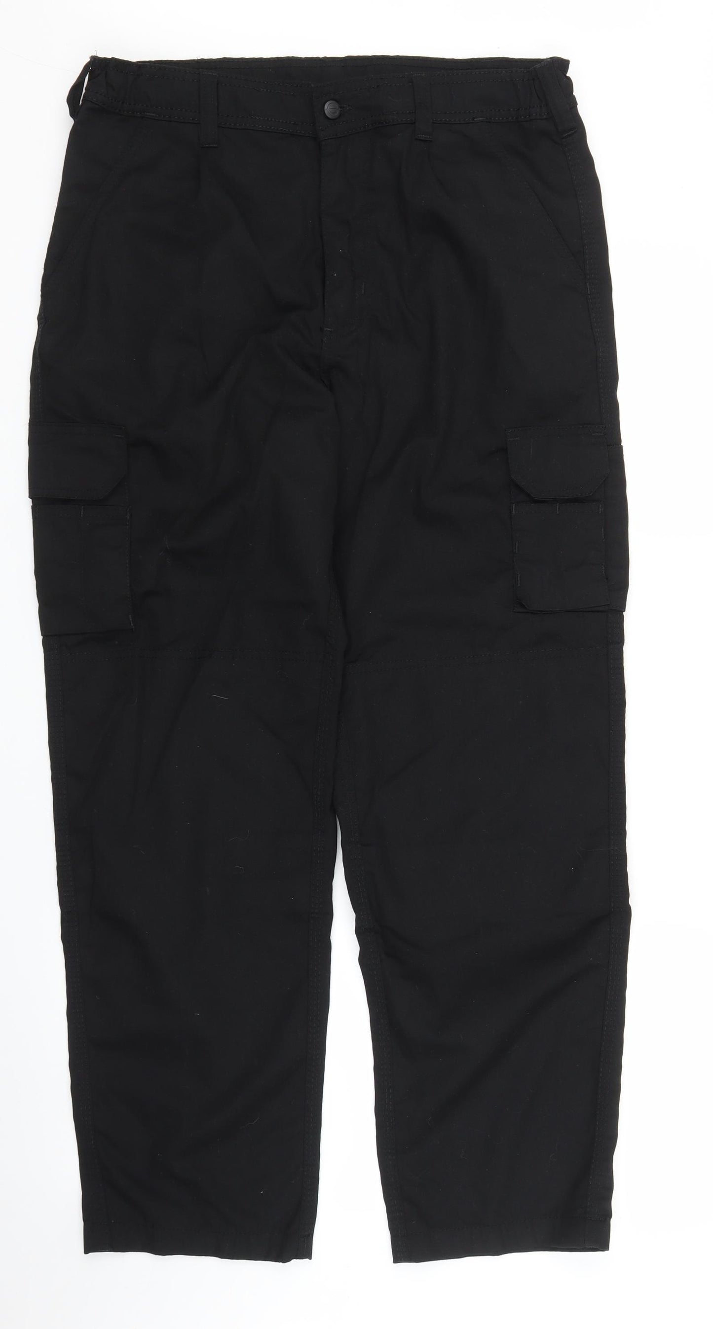 Orn Womens Black   Carpenter Trousers Size 12 L27 in