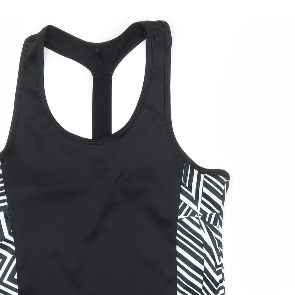 Primark Womens Black Geometric  Basic Tank Size 12