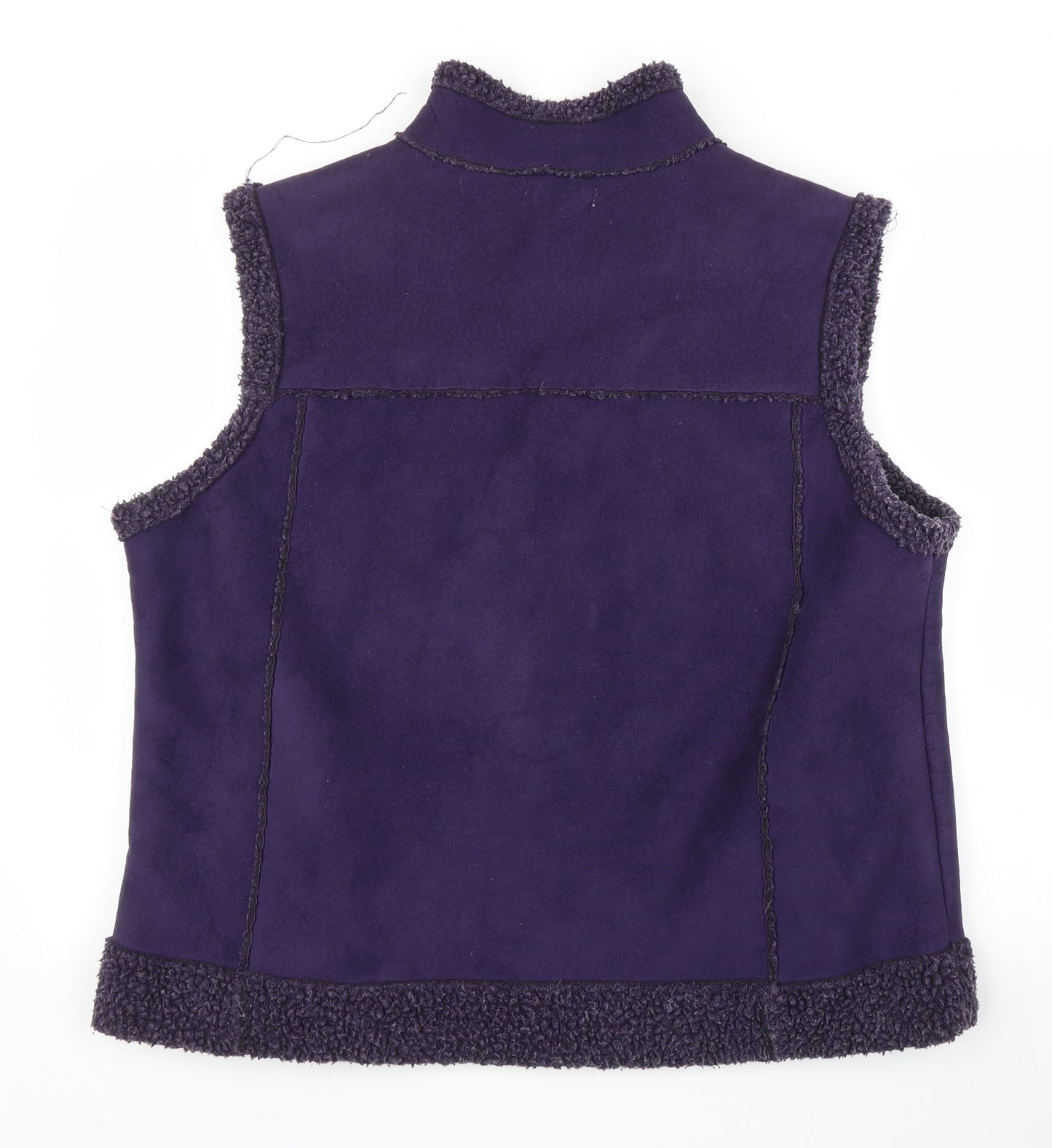 Bonmarché Womens Purple   Gilet Coatigan Size L