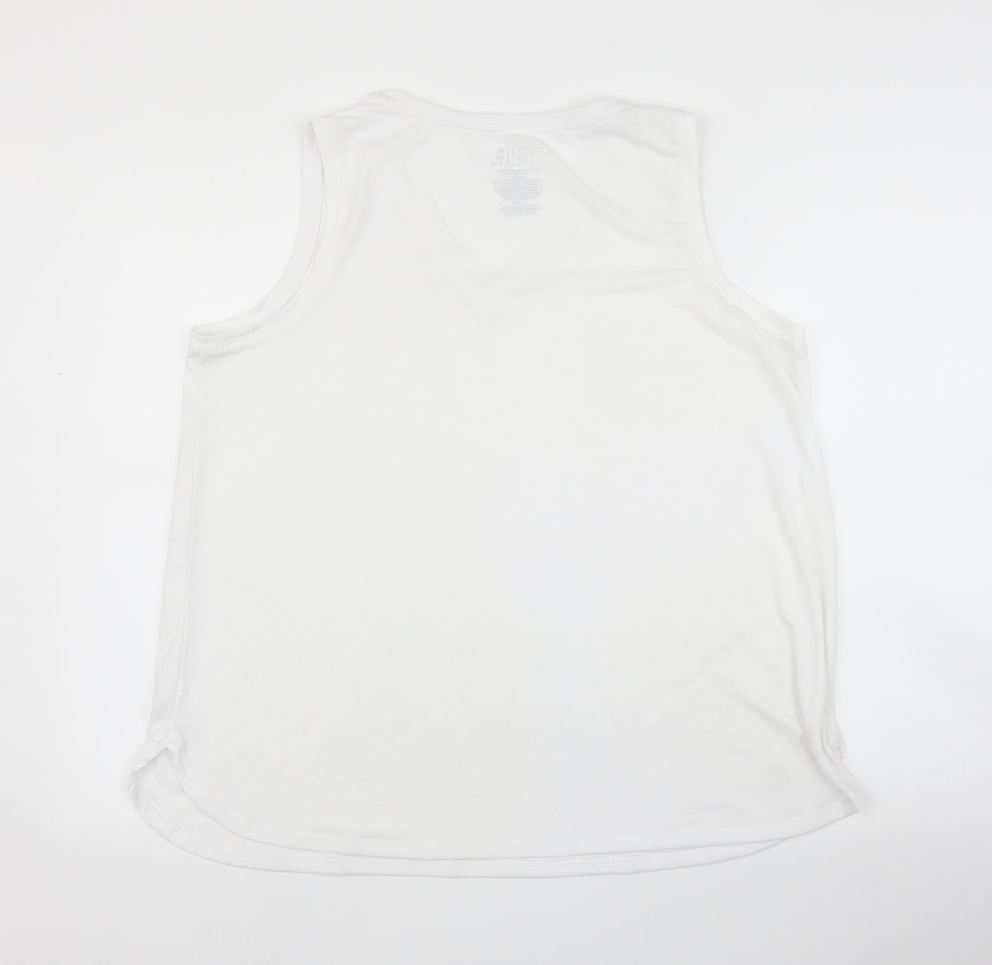 Time & Tru Womens White   Basic Tank Size XL