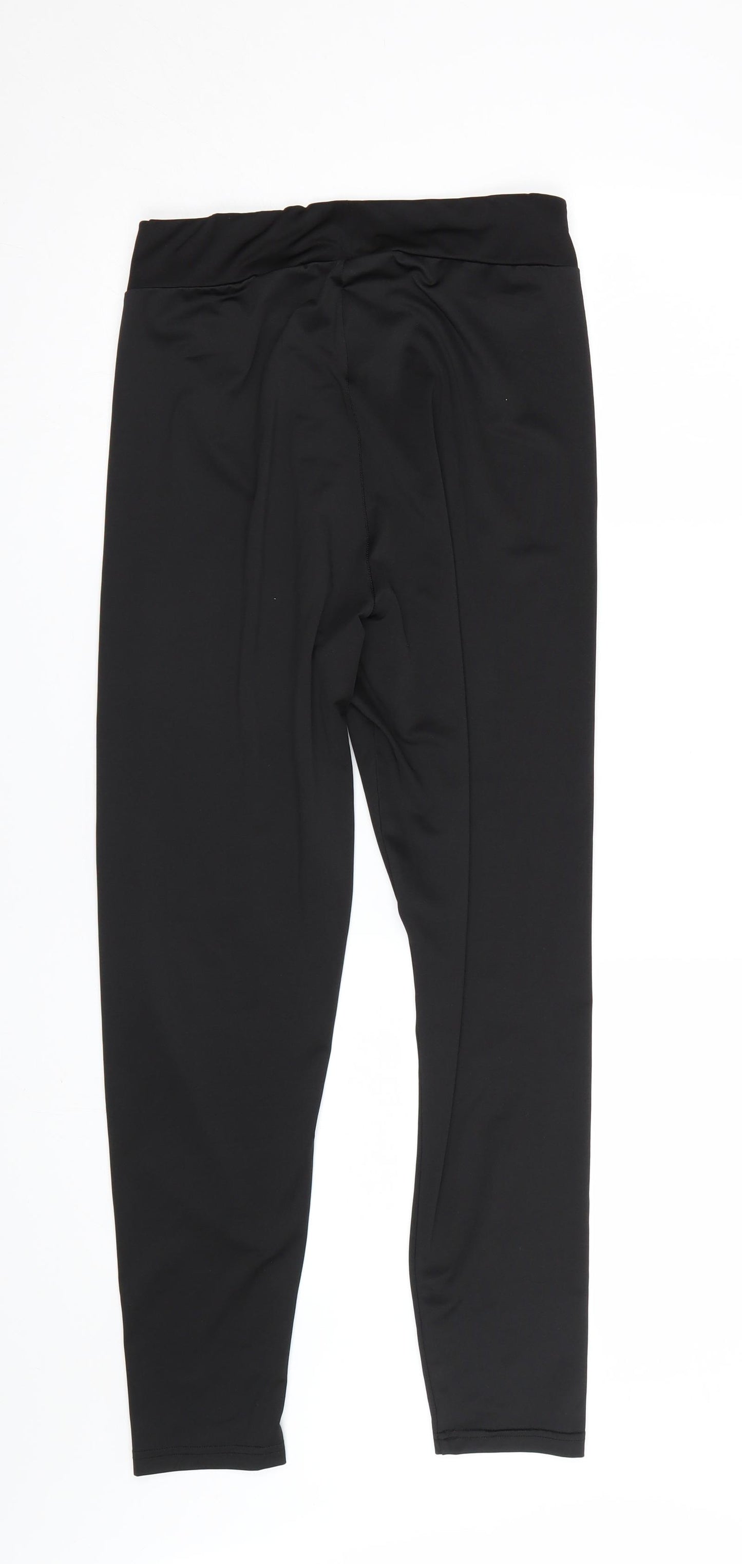 Threadbare Womens Black   Compression Leggings Size 14 L26.5 in