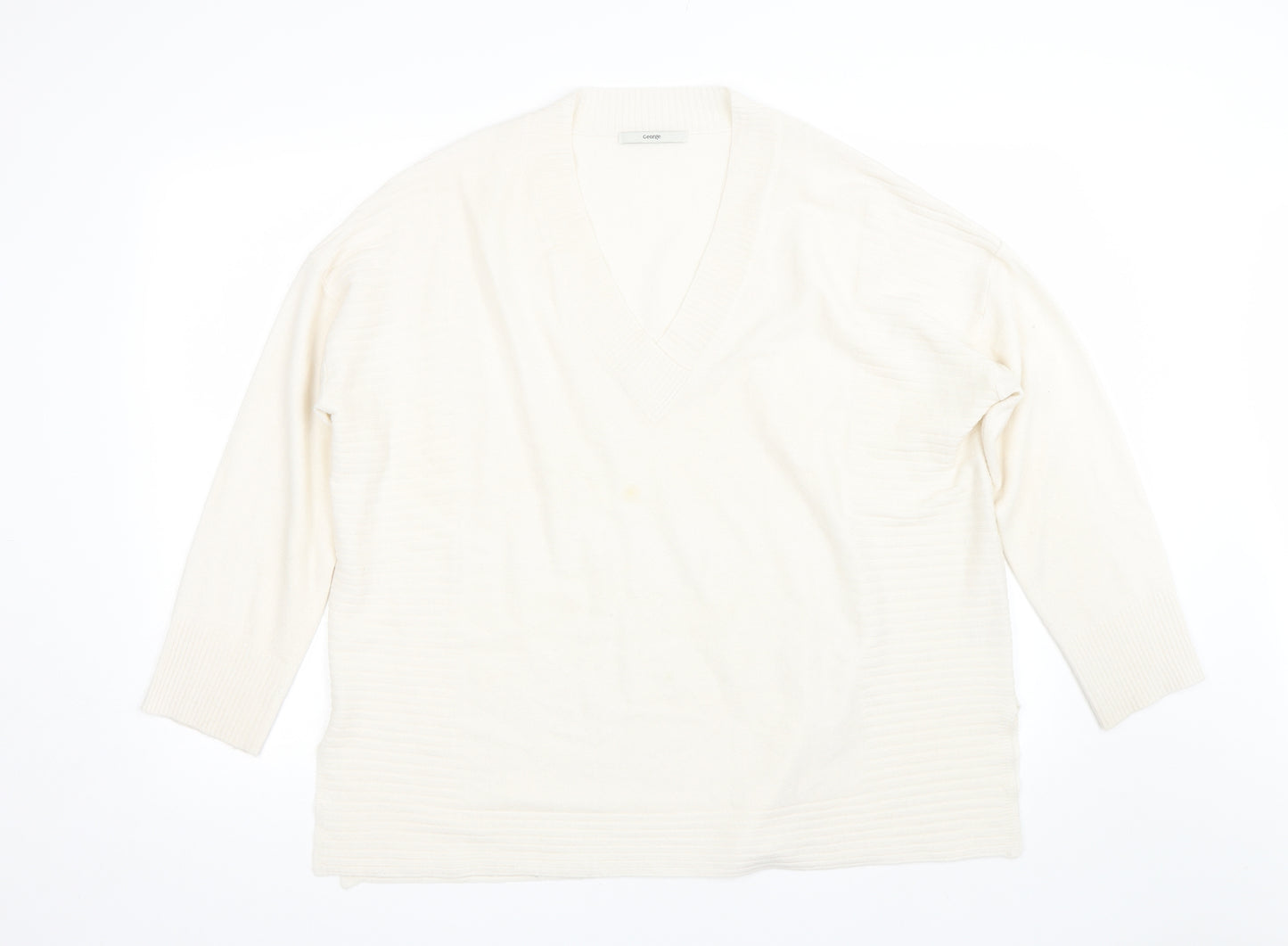George Womens Beige   Pullover Jumper Size L