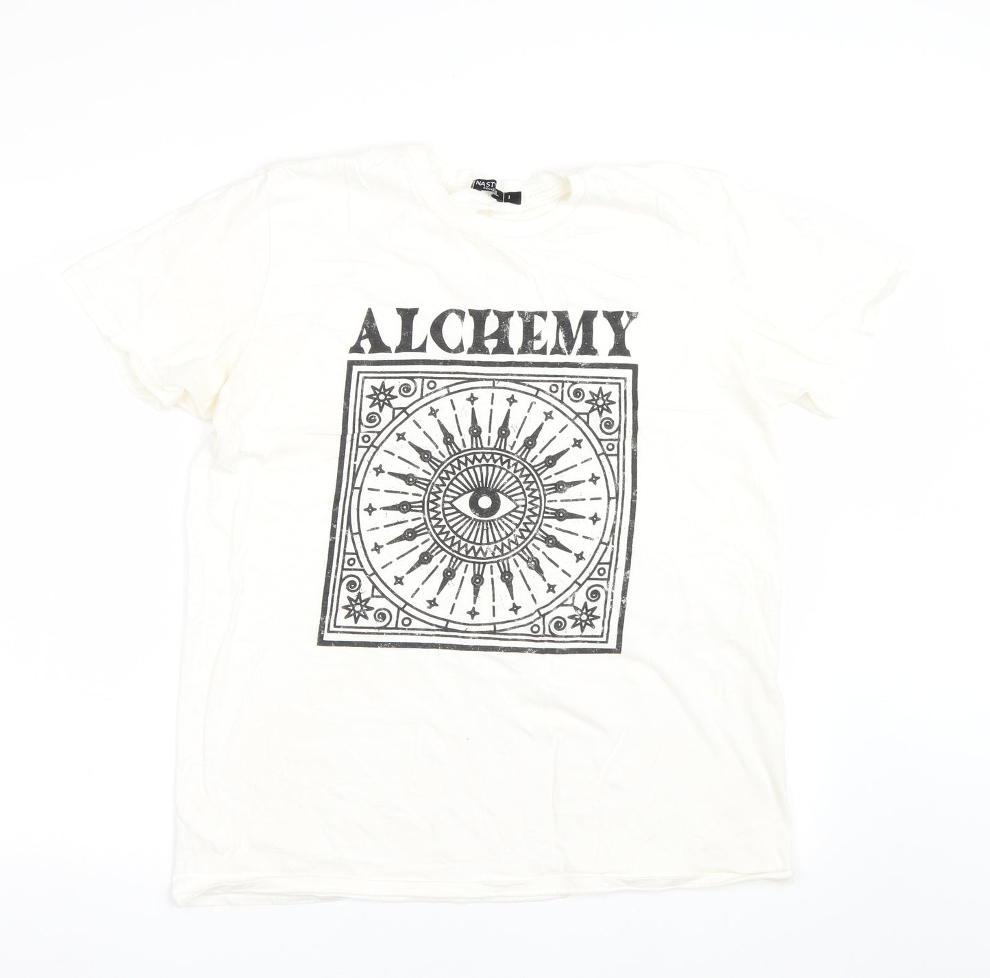 Nastygal Womens White   Basic T-Shirt Size L