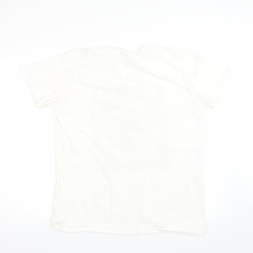 Nastygal Womens White   Basic T-Shirt Size L