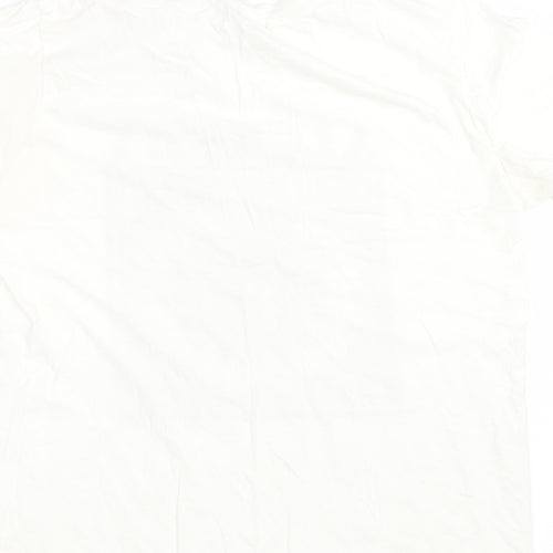 Nastygal Womens White   Basic T-Shirt Size L