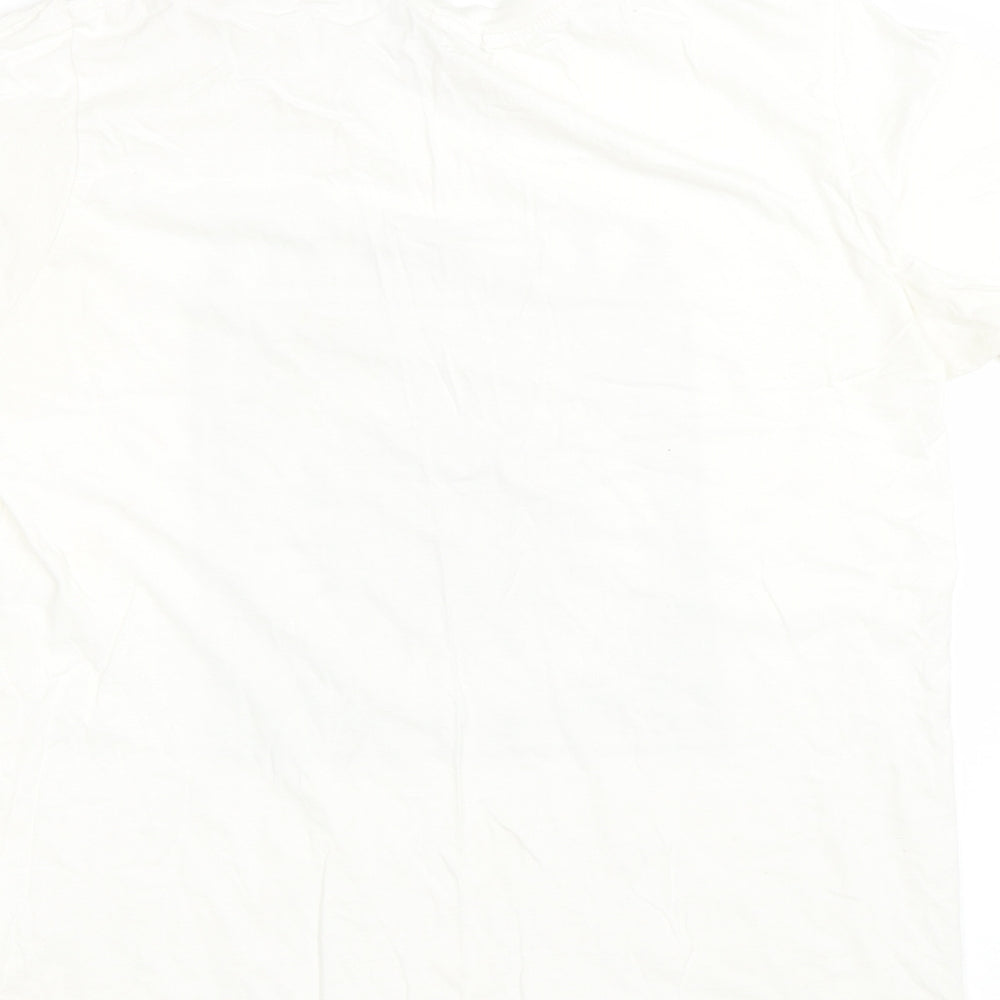 Nastygal Womens White   Basic T-Shirt Size L