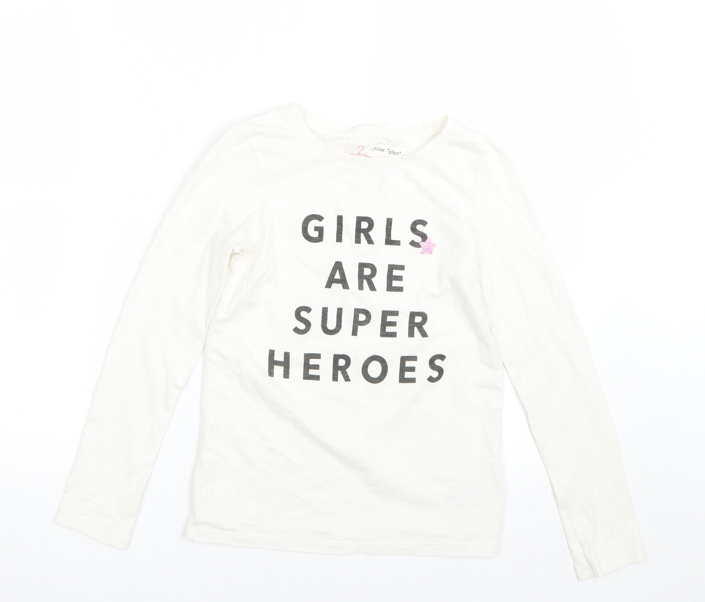 NEXT Girls White   Basic T-Shirt Size 10 Years