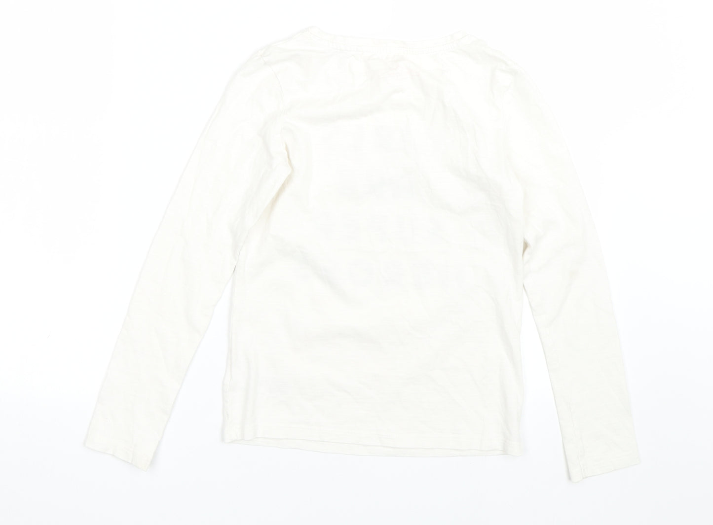 NEXT Girls White   Basic T-Shirt Size 10 Years