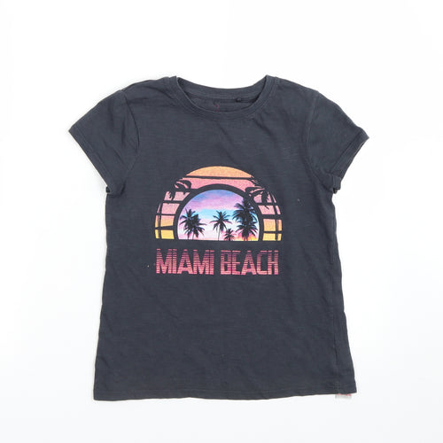 NEXT Girls Blue   Basic T-Shirt Size 10 Years  - Summer