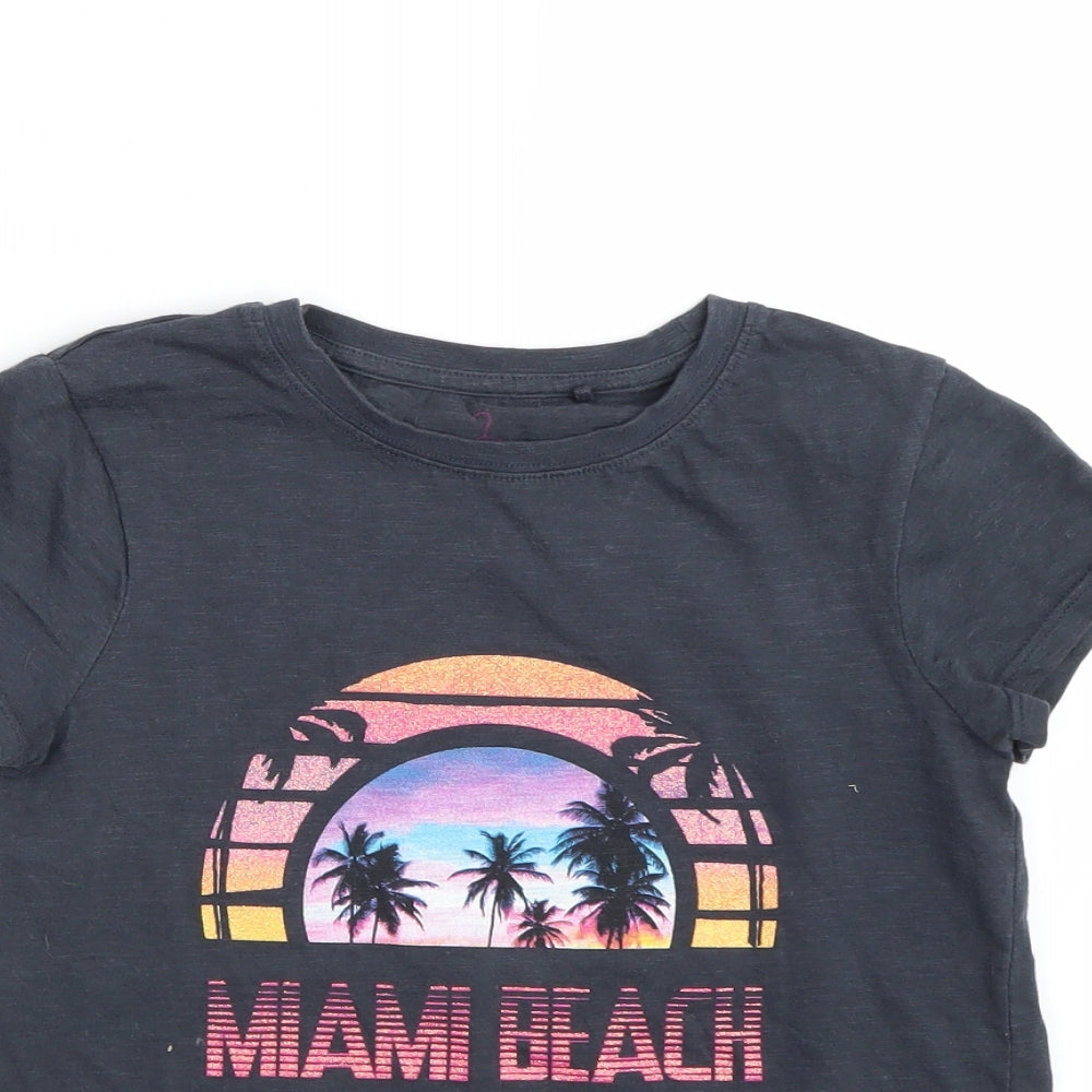 NEXT Girls Blue   Basic T-Shirt Size 10 Years  - Summer