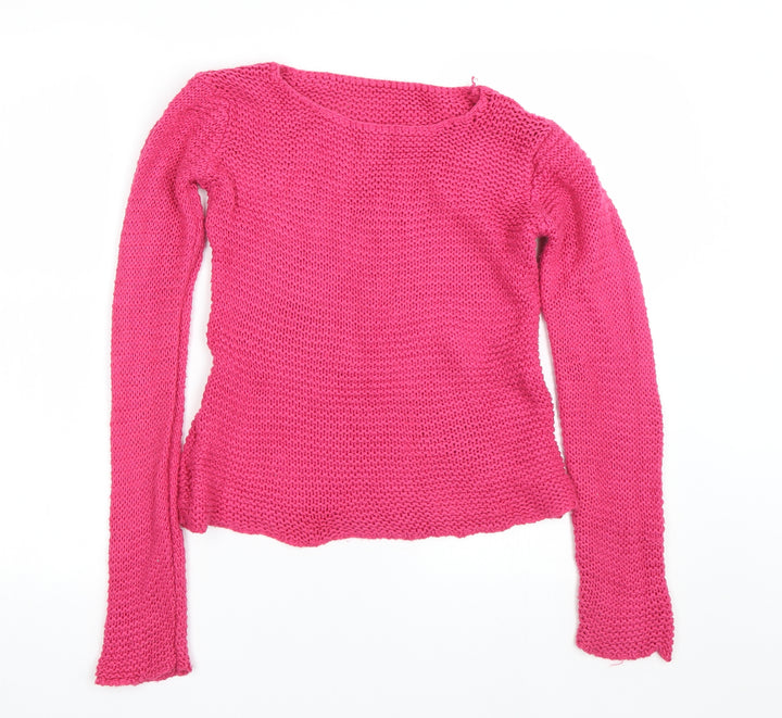 St Bernard Girls Pink   Pullover Jumper Size 9 Years
