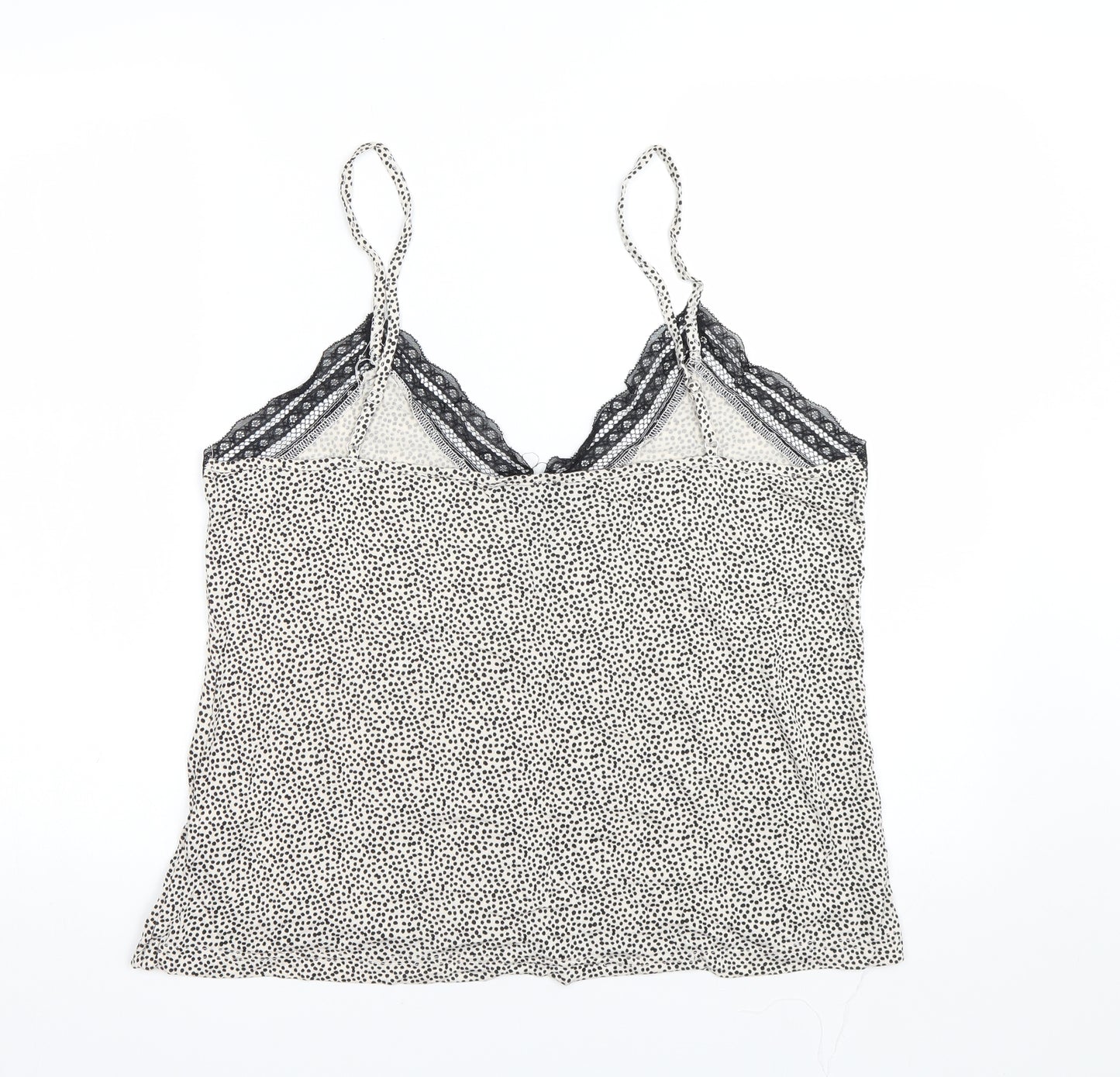 Primark Womens Beige Polka Dot  Top Pyjama Top Size XL