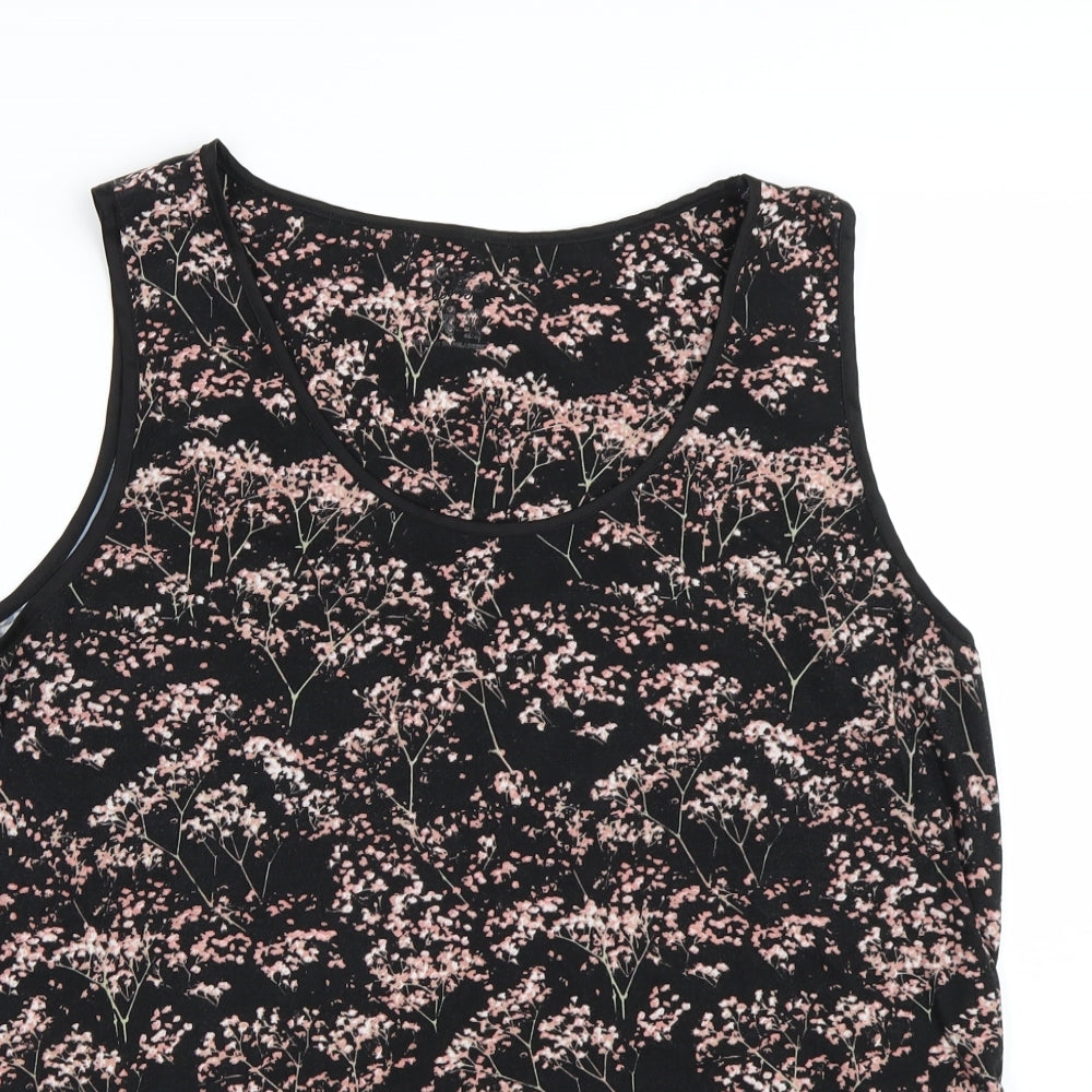 Love to lounge Womens Black Floral  Top Pyjama Top Size L