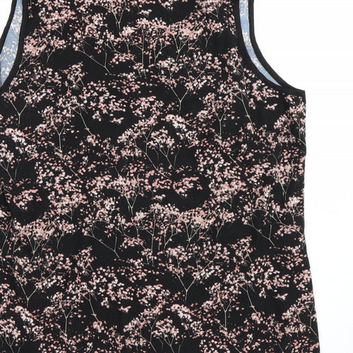 Love to lounge Womens Black Floral  Top Pyjama Top Size L