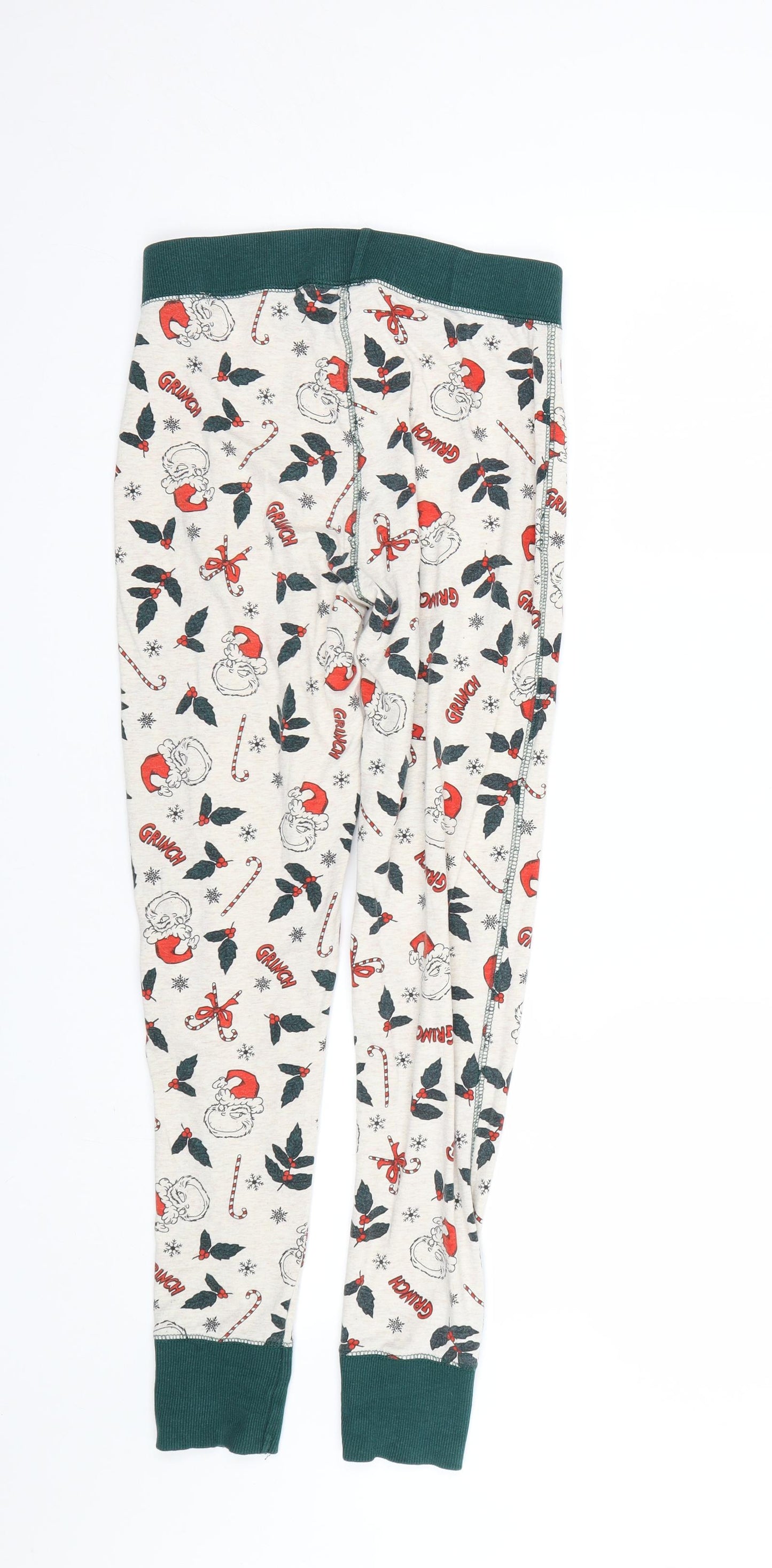Primark Womens Beige   Cami Pyjama Pants Size XS  - The Grinch
